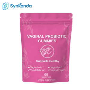 Вагинальные пробиотики для женского здоровья, веганские органические жевательные конфеты, контроль запаха, баланс рН и грибков, 60 жевательных конфет, клюква, кора вяза черешневого. - Product Image 1