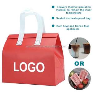 Sac isotherme en aluminium personnalisé avec logo, pour livraison de repas, imperméable, pour courses et emballage alimentaire extérieur - Product Image 5