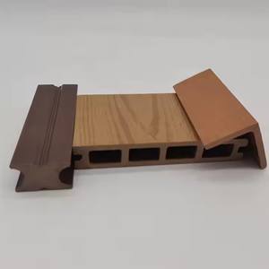 SHENGCHENG Waterproof Wpc Accessories Covering Edge Cover Decking Skirting External Corner Trim - Product Image 4