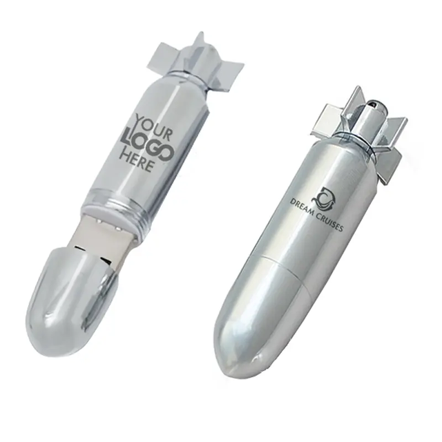 Submarine Shape Metal Keychain USB Flash Drive 2GB Custom Bullet Shaped Pen Drive 8GB 16GB 32GB 64GB 128GB