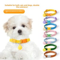 Collier élastique réglable en polyester pour chats et chiens, vente chaude