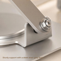 Support portable pour ordinateur portable en acier rotatif à 360 degrés, réglable multi-angles, pliable, support pour tablette, support pour ordinateur portable