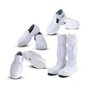 ESD Cleanroom PU Sole Dust Free Shoe ESD Antistatic Work Shoes Safety Shoes