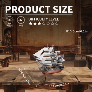 Piececool hot-bán thuyền <span class=keywords><strong>frigate</strong></span> <span class=keywords><strong>3D</strong></span> Câu Đố tương tác đồ chơi cho trẻ em người lớn Câu Đố những người yêu thích - Product Image 3