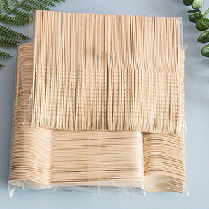 Ensemble de couverts jetables en bois, fournisseur, cuillère, fourchette, couteau, manche en bois, ensembles de couverts biodégradables - Product Image 4