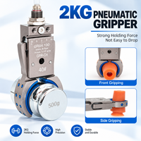 Pince de préhension pneumatique Wenjin pour préformes de bouteilles avec capteur magnétique, pour machines de moulage par injection et automatisation industrielle, modèle 6
