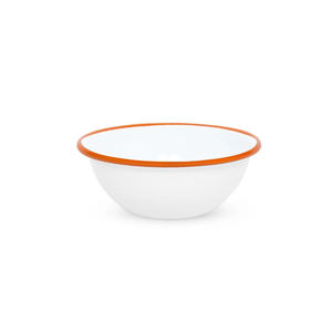 日本のクラシックブルーリムエナメルボウル 厚手スイカボウル キャンプ用収納皿 鉄板エナメルサラダサービングボウル - Product Image 4