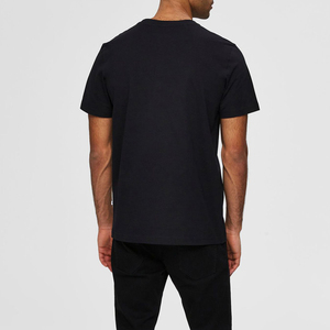 T-shirts décontractés en coton et Spandex pour hommes, t-shirts blancs, coupe classique, Logo personnalisé - Product Image 3