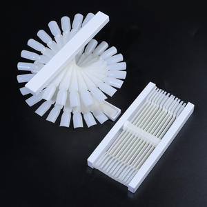 50 pièces faux ongles Art conseils bâtons vernis à ongles couleur <span class=keywords><strong>carte</strong></span> plaques affichage en forme d'éventail conseil Nail Art pratique maison bricolage modèles - Product Image 3