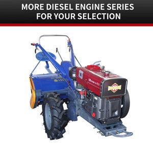 Tracteur agricole robuste avec moteur diesel 8HP et châssis 101, équipé d'une motoculteur rotatif - Product Image 6