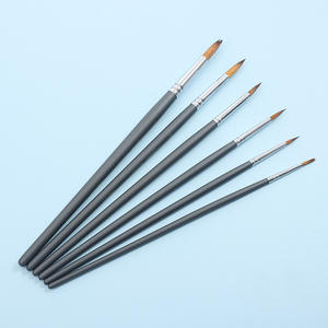 ชุดแปรงทาสีสำหรับศิลปินแบบขายส่ง เป็นมิตรกับสิ่งแวดล้อม ขนแปรงสังเคราะห์คุณภาพสูง ด้ามไม้ หัวแปรงอะลูมิเนียม จำหน่ายจำนวนมาก สำหรับสีอะคริลิค - Product Image 2