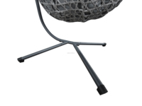 Fauteuil suspendu en rotin PE pour patio, chambre, intérieur, extérieur, fauteuil balançoire nid d'oiseau, fauteuil œuf en osier PE imperméable
