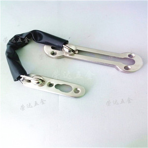 Cadena de Seguridad Antirrobo de Acero Inoxidable para Puerta, con Cuero, Diseño Moderno y Simple, para Protección de Habitaciones de Hotel, Suzhou Science Popularization - Product Image 1