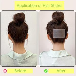 Pour autocollant de cheveux élastique <span class=keywords><strong>magique</strong></span> avec <span class=keywords><strong>boucle</strong></span> de crochet auto-adhésive Clips de coupe de salon de support de cheveux faciles à fixer - Product Image 4