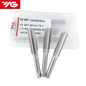 YG M2-M20 corée HSS ensemble de tarauds à main 3 pièces JIS robinet droit M2.5M3M4M5M6M8M10M12M14M16M20 X0.45 0.5 0.7 0.8 1 1.25 1.75 2 tarauds Die - Product Image 5
