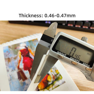 ผ้าแคนวาสโพลีเอสเตอร์ผสมฝ้ายแบบด้าน 390 กรัม 350 กรัม ขนาด 24/36/44 นิ้ว สำหรับพิมพ์ภาพด้วยหมึกพิมพ์อิงค์เจ็ทแบบพิกเมนต์ ใช้ได้กับเครื่องพิมพ์ Canon และ HP - Product Image 5