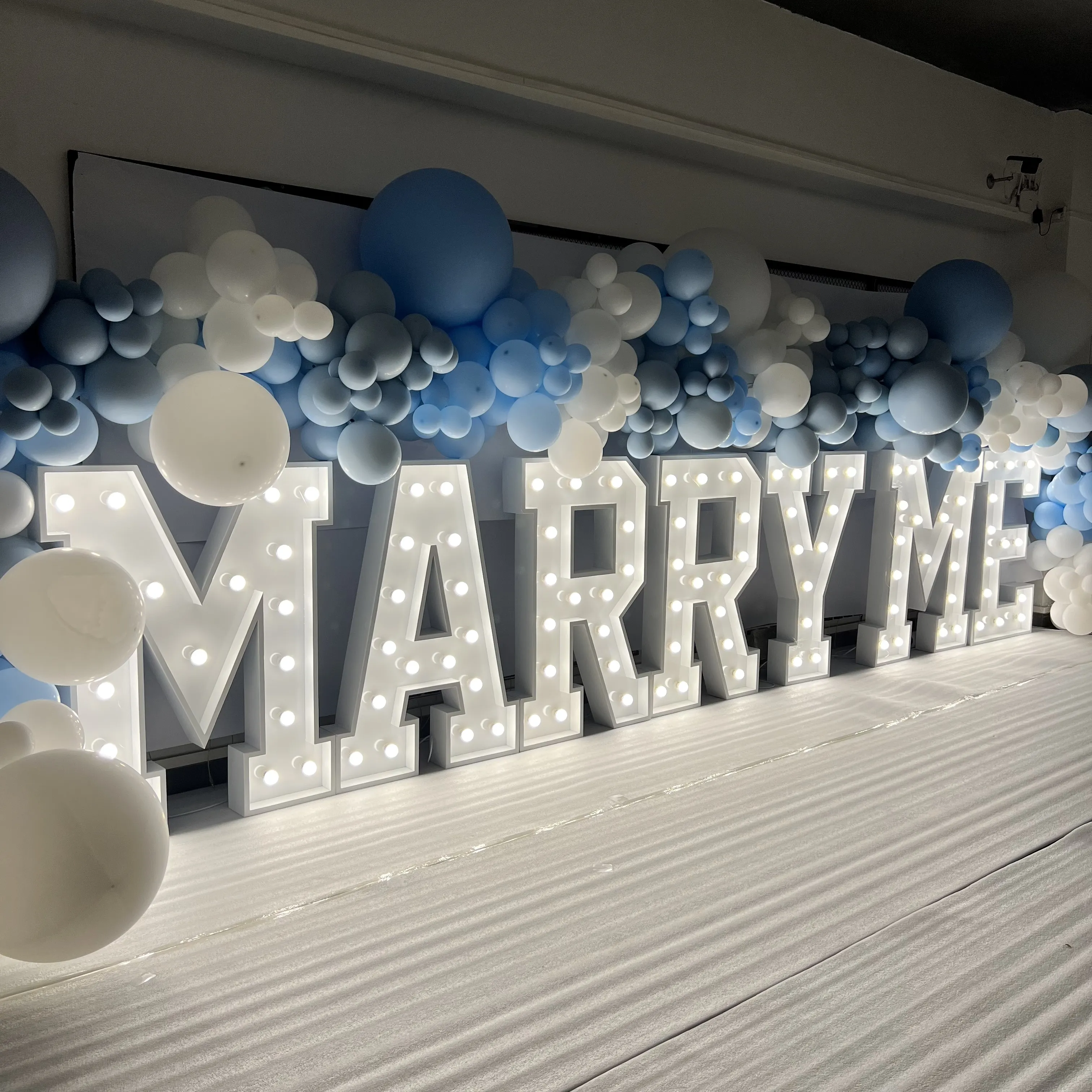 Large Marry Me Light Up Decorations Custom 3 Ft Marquee Letters Big Letter