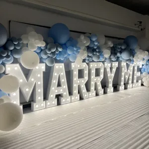 Decorations Large Marry Me Light Up Decorations Custom 3 Ft Marquee Letters Big Letter