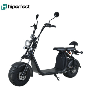 Scooter eléctrico de doble asiento de 1000W y 1500W, 48V y 60V para adultos, 40 km/<span class=keywords><strong>h</strong></span>, velocidad máxima, neumático grueso sin escobillas, scooter eléctrico de dos ruedas - Product Image 2