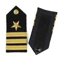 Épaulettes tactiques personnalisées pour uniforme, fabriquées en Arabie Saoudite, avec épingles en métal, broderies et badges pour uniforme