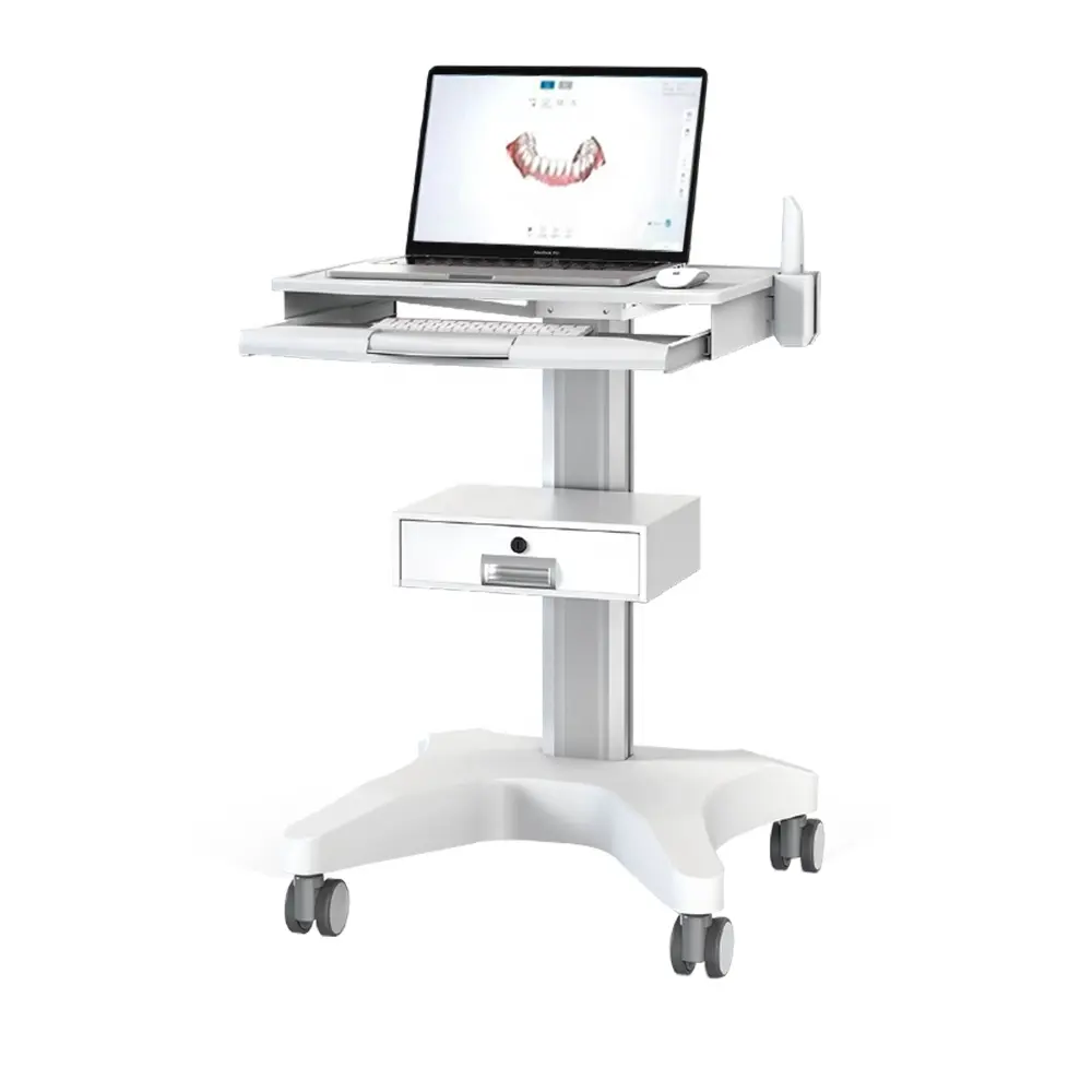 Carrello medico ospedaliero con Pallet per Laptop e carrello Mobile per ufficio con supporto per Scanner orale per clinica odontoiatrica 3 forme itero