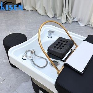 KISEN Lit de lavage capillaire de luxe japonais pour salon de beauté, avec fonction massage à l'huile et hydrothérapie pour spa capillaire, pour salon de coiffure et barbier - Product Image 4