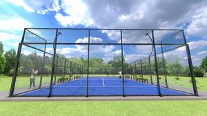 Cancha de Pádel con Diseño Innovador de Pilar de Vidrio, Phuoc Thinh, Panorámica Completa, Vidrio Templado, Suministro Global - Product Image 2