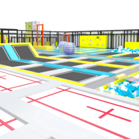 Parc d'attractions intérieur multifonctionnel pour enfants et adultes, trampoline, château gonflable, aire de jeux à usage commercial de grande capacité
