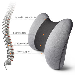 Chaises de bureau orthopédiques, dossier de <span class=keywords><strong>voiture</strong></span> en rouleau, dossier en mousse à mémoire de forme, Support <span class=keywords><strong>lombaire</strong></span>, <span class=keywords><strong>coussin</strong></span> de lit pour canapé - Product Image 1