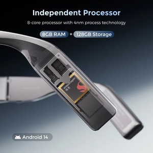 Slimme AR-bril Draagbaar Android-systeem Slimme bril Draadloze Bluetooth Dubbele microfoon AR-displaybril Videogesprek - Product Image 5