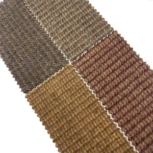 Fournisseur en gros de tissus – Tissu jacquard à carreaux <span class=keywords><strong>marron</strong></span> en <span class=keywords><strong>laine</strong></span>/polyester pour vêtements 4581 - Product Image 1