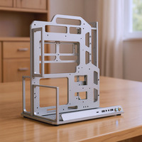 Socooler Elegante Gaming PC Case 2017 Ingeniero de software Nuevo diseño ATX Aerometal Soporte Rack Panel lateral Ventana Aire Agua