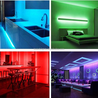 Tira de Luz LED Flexible de 24V CC, SMD2835, 18W, RGB, para Decoración del Hogar, Fiestas y Navidad