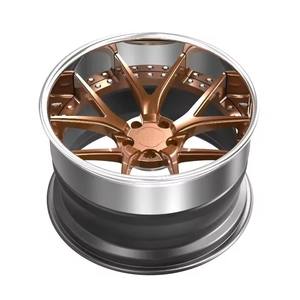 Llanta de coche forjada monobloque personalizada bronce 18 19 20 21 22 <span class=keywords><strong>23</strong></span> 24 pulgadas rueda de coche para BMW M3 Nissan GTR Chevrolet Corvette C6 Z06 - Product Image 6