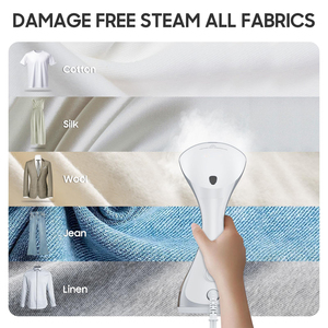 Offre Spéciale : Défroisseur Vapeur Portable sans Fil pour Voyage, Utilisation Verticale et Horizontale, avec Pompe Intégrée et Plaque de Protection pour Porte - Product Image 4