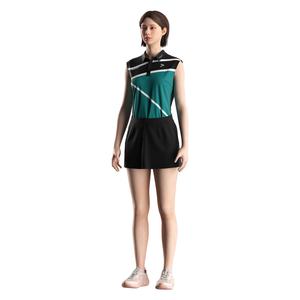 Polo sans manches pour femme moderne, tissu extensible doux, look élégant et sportif, adapté aux joueuses de golf et aux activités sportives - Product Image 2
