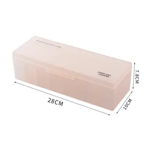 Data Cable Nail Beauty 7 Cells Storage Box Portable Table Sundries Bin Desk Cosmetics Dustproof Box