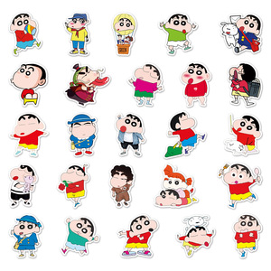 Regalo promocional moda dibujos animados lindo <span class=keywords><strong>Shin</strong></span> <span class=keywords><strong>Chan</strong></span> dibujos animados pegatina impermeable coche casco equipaje decoración niños pegatina - Product Image 3