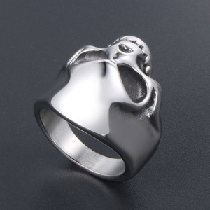 Skeleton Skull <b>Ring</b> <b>Titanium</b> Steel Men's Fashion Jewelry SA892 Gift Occasion - Product Image 3