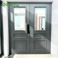 Puerta de Vidrio Abatible de Doble Apertura Estilo Francés para Exteriores de Casa, Diseño Moderno Personalizado