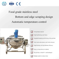 Machine de cuisson et de mélange pour sauces, confitures, marmelades, chocolat, caramel, garnitures et bouillies de suif de bœuf