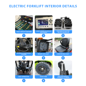3000 ק "ג משאית מלגזה חשמלי-פעולה שקטה עבור לוגיסטיקה פנימית, שליטה קלה ועלות תחזוקה נמוכה - Product Image 6