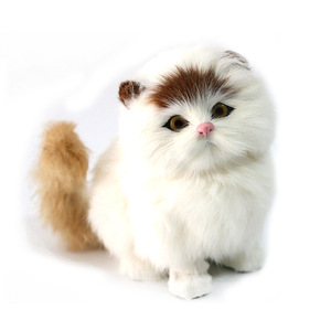 Estatua de Gato Persa de lujo hecha a mano para decoración del hogar, gato gordo esponjoso, 3 poses, <span class=keywords><strong>ojos</strong></span> sentados, abiertos/<span class=keywords><strong>cerrados</strong></span>, perfecto cumpleaños, Ramadán, Animal - Product Image 1