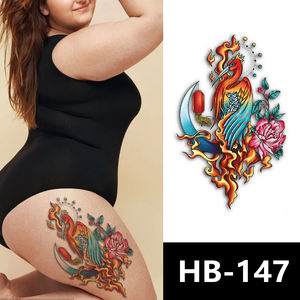 Venta al por mayor nuevo tigre colorido impreso personalizado sexy <span class=keywords><strong>flores</strong></span> impermeable tatuaje temporal pegatinas para brazos <span class=keywords><strong>piernas</strong></span> - Product Image 3