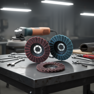 Discos de Láminas Fervi de 125 mm, Ruedas Abrasivas para Acondicionamiento de Superficies, para Pulir y Esmerilar Metal - Product Image 3