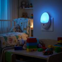 Luz Nocturna LED Inteligente Inalámbrica Portátil para Habitación de Bebés y Niños, con Sensor de Oscuridad, Enchufable