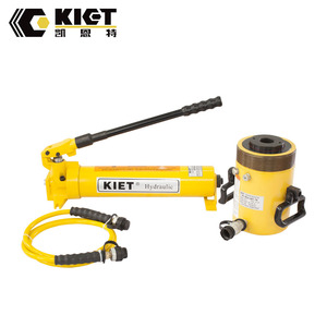 Inşaat araçları küçük el hidrolik <span class=keywords><strong>Ram</strong></span> krikolar merkezi delik hidrolik şişe krikosu - Product Image 5