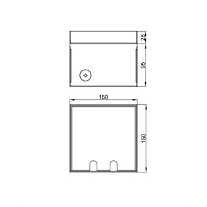 Recessed Floor Boxes with Data and Power Ports for Modern Office Connectivity Modular <b>Electrical</b> System - Product Image 6