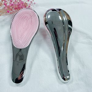 Vente en gros <span class=keywords><strong>brosse</strong></span> à poils humides Promotion <span class=keywords><strong>pas</strong></span> <span class=keywords><strong>cher</strong></span> Rose or Rose marque privée galvanisée démêlante <span class=keywords><strong>brosse</strong></span> à cheveux - Product Image 4