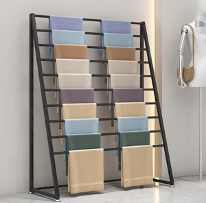Nhiều lớp kim loại khăn Rack & hiển thị đứng cho chiếc khăn khăn choàng vải mẫu bao bì giấy quần áo trong nhà sử dụng hiển thị đứng - Product Image 5